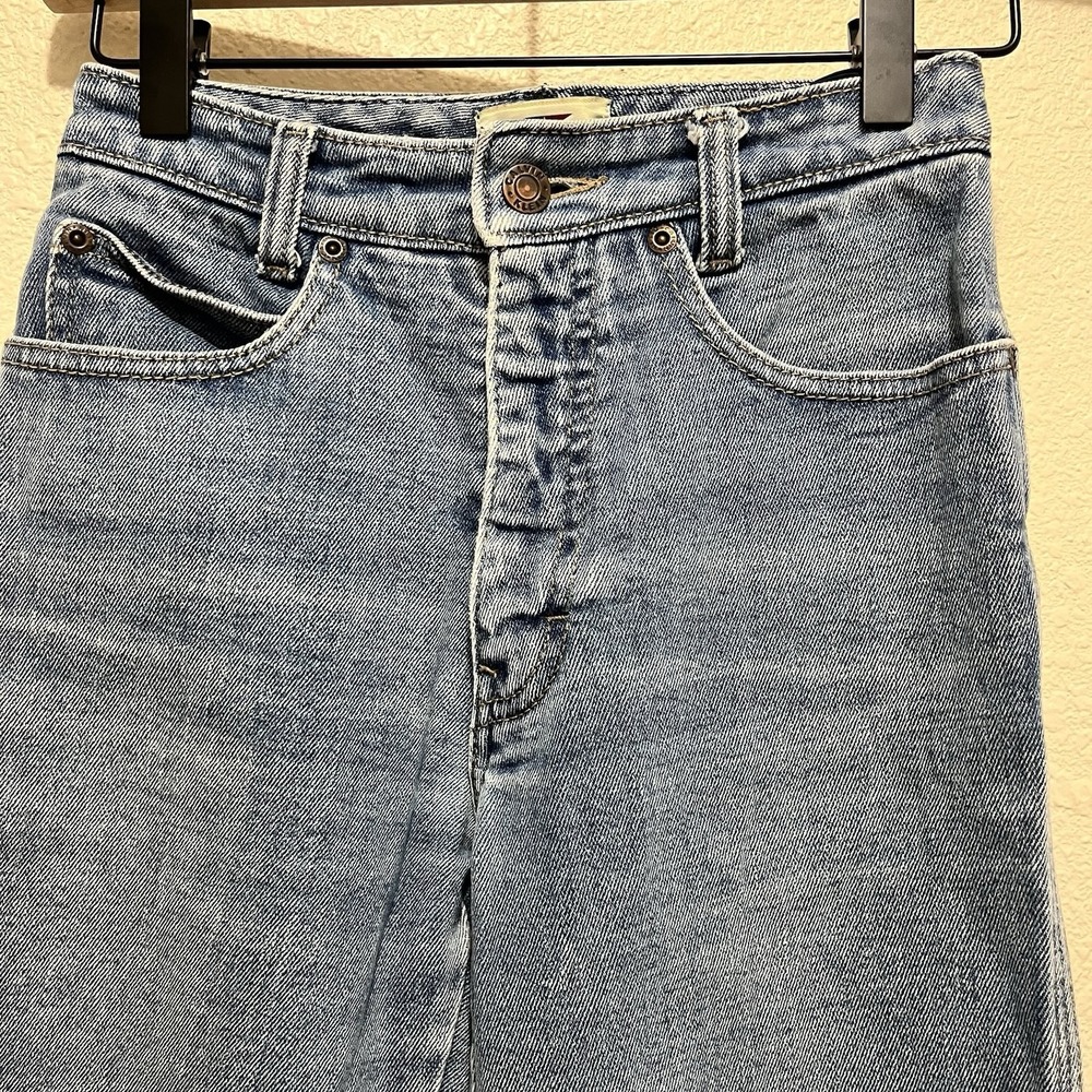 Calvin Klein VTG Women Straight Leg Jeans High Waist Straight Leg 22x26 Altered* - Picture 4 of 10